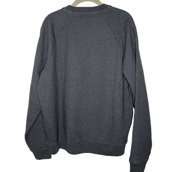 Everlane Track Sweatshirt Mens Medium M Gray Crewneck Organic Cotton Terry NEW - Picture 3 of 6